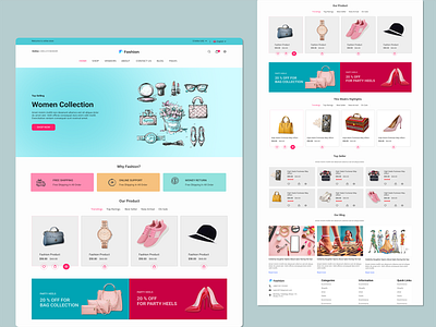 Fashion eCommerce Website Landing Page