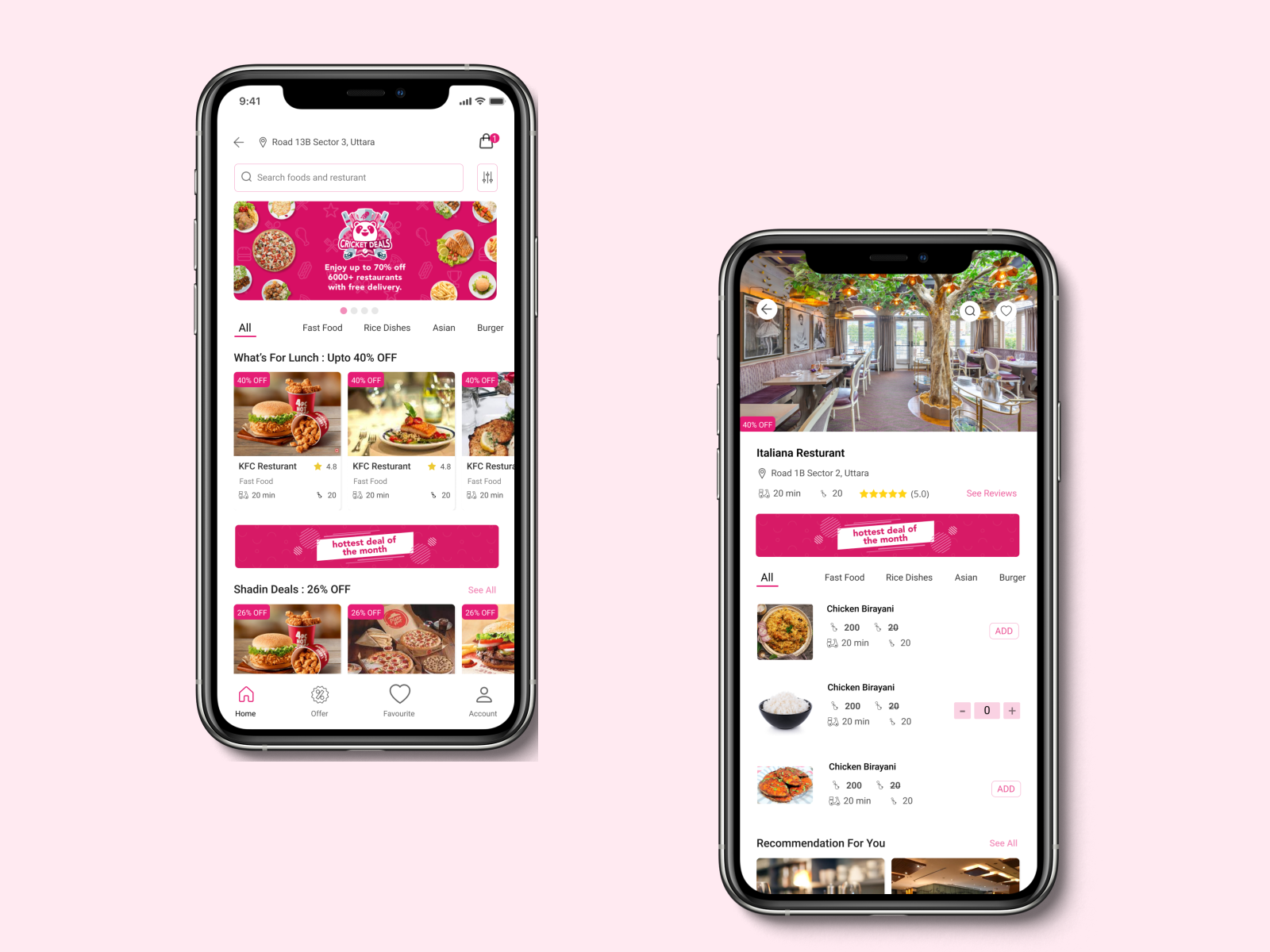 Food Delivery App by Md.Tasbin Khair on Dribbble