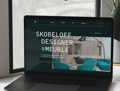 Skobeloff design meble landing blue design figma furniture graphic design images mebles tilda typography ui ux vector