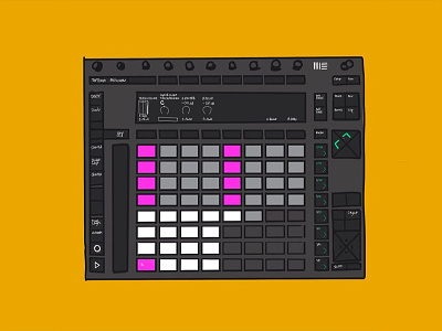 Ableton Push ableton beats drum rack drums edm graphic design illustration midi musicproduction push sequencing sound design