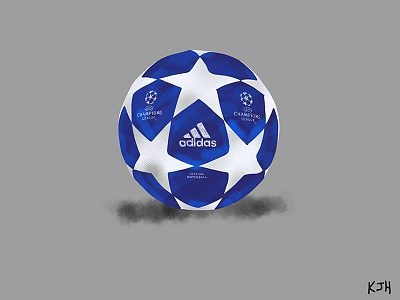Champions League Ball adi adidas beautiful game champions league draw football graphic design illustration sketch soccer star ball ucl