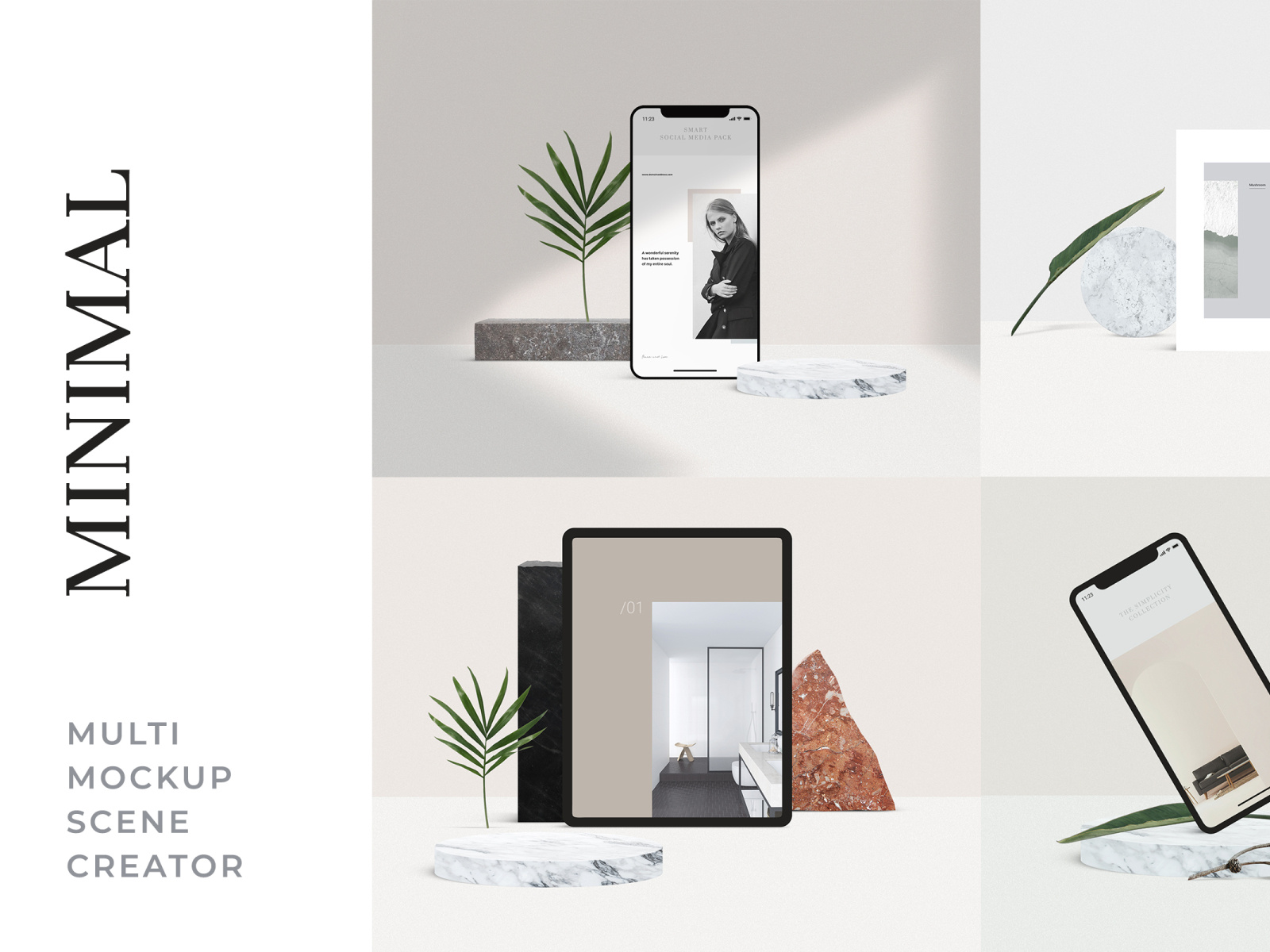 Download Minimal Multi Mockup Scene Creator by GoaShape on Dribbble