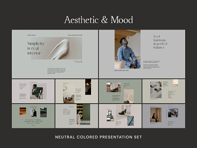 Aesthetic & Mood Canva Presentation Templates