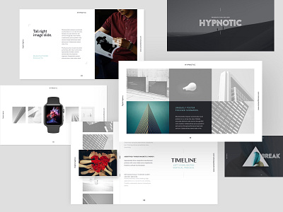 Hypnotic slides builder creative gallery keynote layout mockup portfolio presentation slide tool