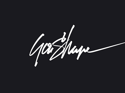 GoaShape Logo brand calligraphy handwritten identity logo logotype typography write
