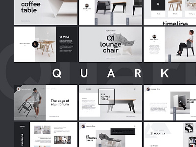 Quark Presentation Template clean deck keynote layout minimal presentation progressive slide