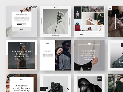 Stylish Social Media Pack blog brand instagram media pack pinterest post share social