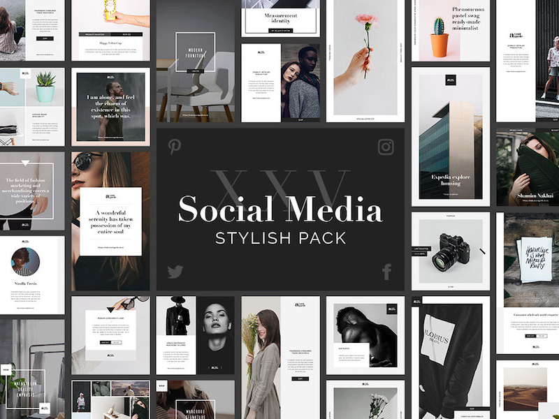 Download Social Media Pack 25 Psd Templates By Goashape On Dribbble PSD Mockup Templates