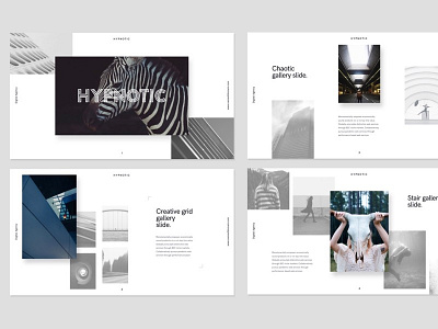 HYPNOTIC Slides builder creative gallery keynote layout mockup portfolio presentation slide tool