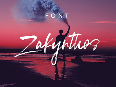 Zakynthos Font brand brush creative market font handmade handwriteen logo script sign signature