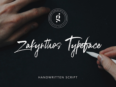 Zakynthos Handwritten Typeface brand brush creativemarket font handmade hnadwritten logo script script logo sign signature type typeface typograph