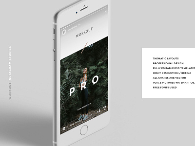 WORKOUT Instargram Stories