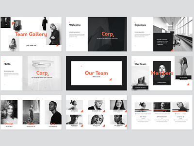 Corp Presentation Template by Goashape on Dribbble