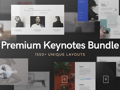 Premium Keynotes Bundle brand bundle creative design keynote layout pack presentation slide slide deck template