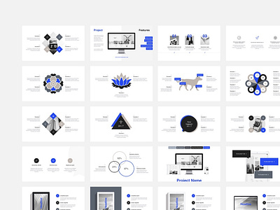 Minimalistic Keynote Infographics Template brand chart deck graph illustration infographic infographics keynote layout minimal presentation slide template ui