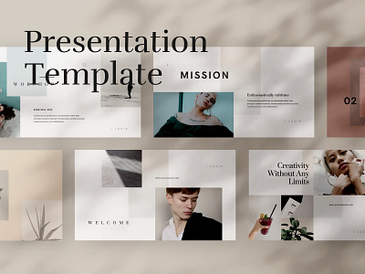 L U C I D apple brand creativemarket deck flora keynote layout lights natural pastel pitch plant premium presentation shadow slide style stylish template web