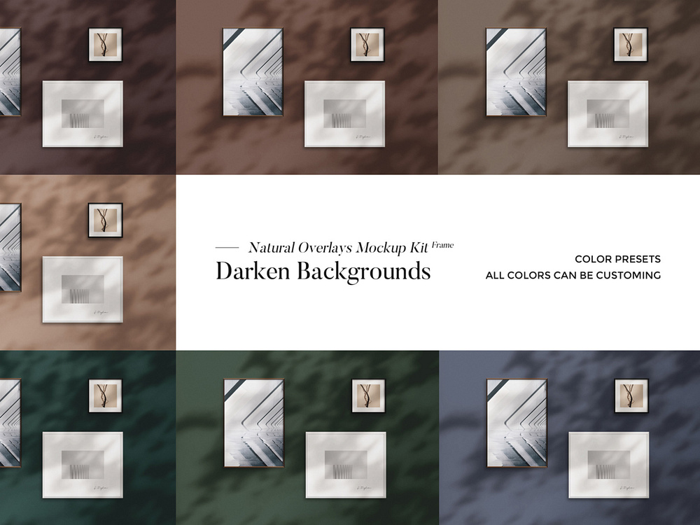 Frame Natural Overlays Mockup Kit by Goashape on Dribbble