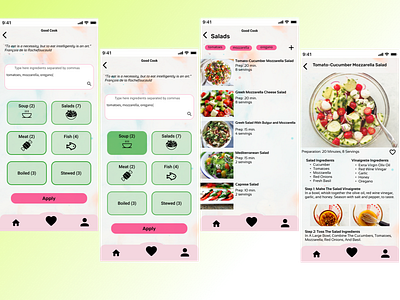 Good Cook cook cooking mobile ui ux