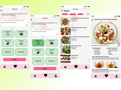 Good Cook cook cooking mobile ui ux