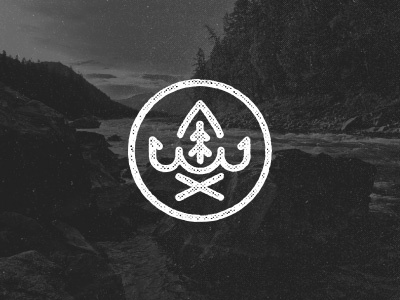 Fishing brand concept 2 badge camping design emblem fishing grunge logo marque simple