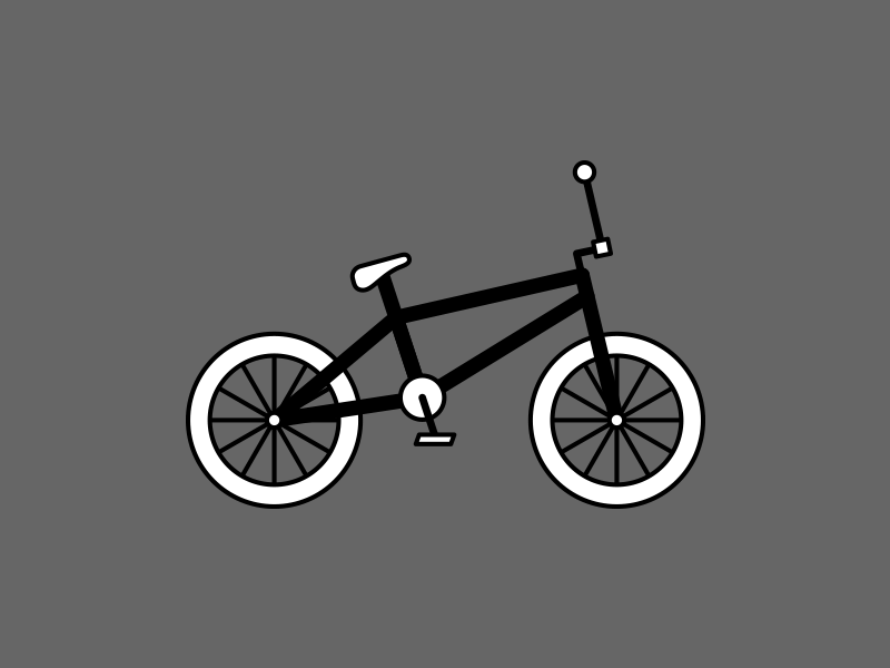 Bikes bike bmx cycling flat illustration pashley vector