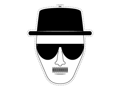 Heisenberg Mask breaking bad heisenberg illustration mask