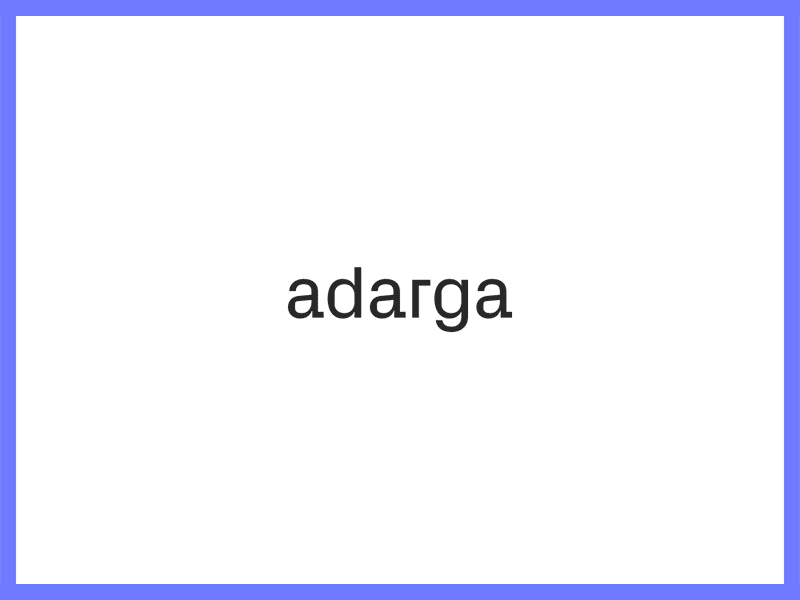 Adarga branding blue branding clean digital minimal print startup tech