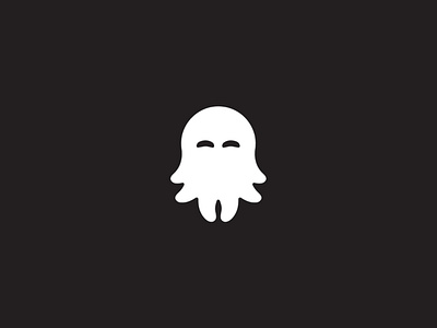 Mini Ghostopus branding design ghost logo negative negative space negativespace octopus vector