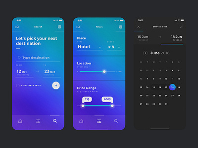 Booking App 2d 36daysoftype 3d abstract booking app mobile app mobile app design mobile design mobile ui rental app ui ux