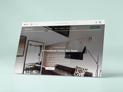 Hotel website design | Landing Page graphic design landing page ui uidesign website