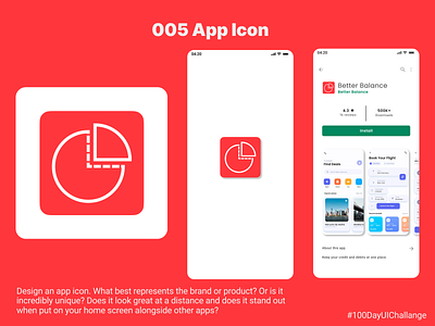App Icon - 100 Day UI Design 100 day ui challenge 100dayuichallenge app design graphic design logo ui ui design ui designer user interface ux ux design ux designer ux ui