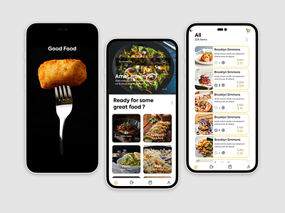 Food Delivery mobile app appdesign ui