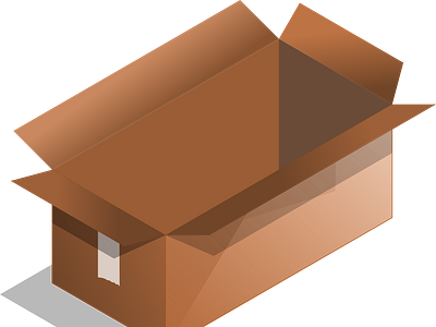 2D Box Isometric View