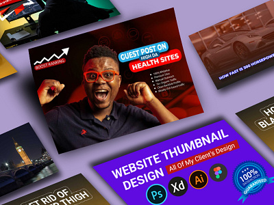 I will design a high quality website thumbnail