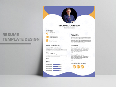 I will perform professional resume design, cv design ad design ads design advertising banners banner cv design cv for job design graphic design illustration job job resume logo resume design social media post design ui