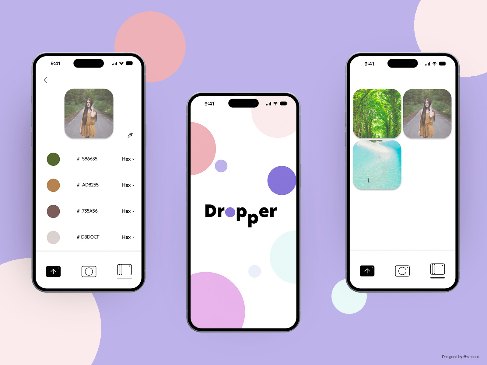 Dropper Photo Colors Finder by Stefano Cucchiara on Dribbble