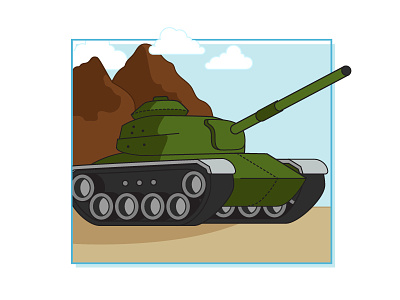Military Infographic: Tank army desert military tank war