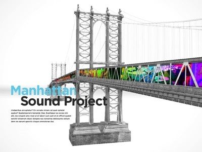 Manhattan Sound Project open layout website design white