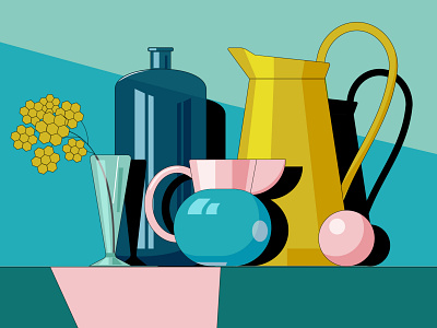 Still-life illustration vector