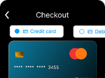 Credit card checkout UI design