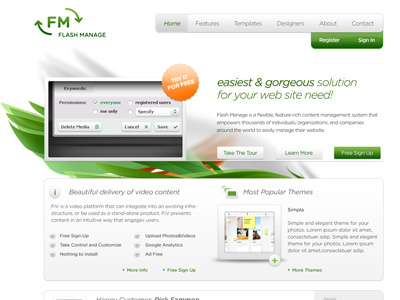Flash Manage ui flashmanage user interface website sign in design modern ux user friendly solution content simple clean bright smart buttons layout web