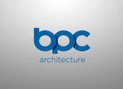 BPC Architecture architecture blue clean creative design gradient home logo modern simple sleek