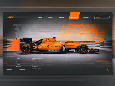 Racing Cars Website Design