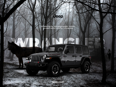 Jeep - Wrangler adventure automobile banner design branding car design graphic design hero section jeep travel wrangler