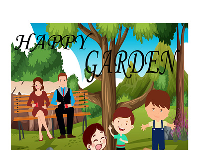 book cover book cover branding design environment garden happy illustration kids logo vector