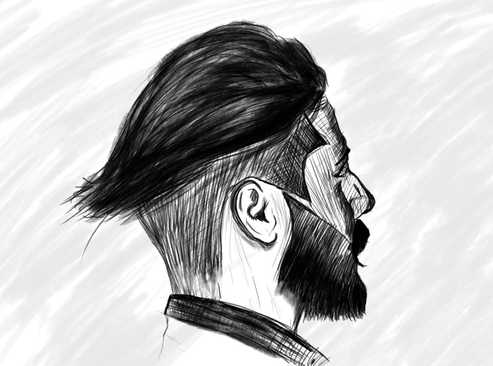 Pencil Sketch Digital Art by Zeeshan J on Dribbble