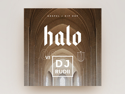 RudeTapes #06 HALO design flat gold gospel mixtape print typography white