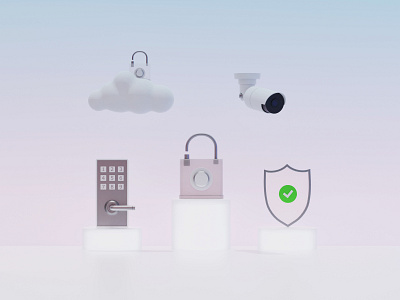 3d modeling practice - Security icons