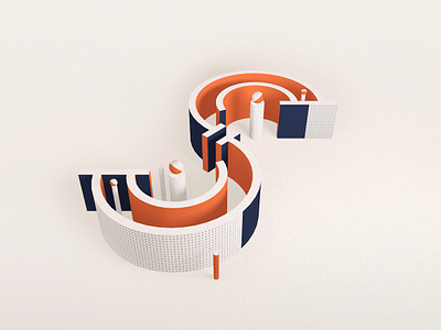3D Modeling Practice – S 3d c4d design modeling type typography