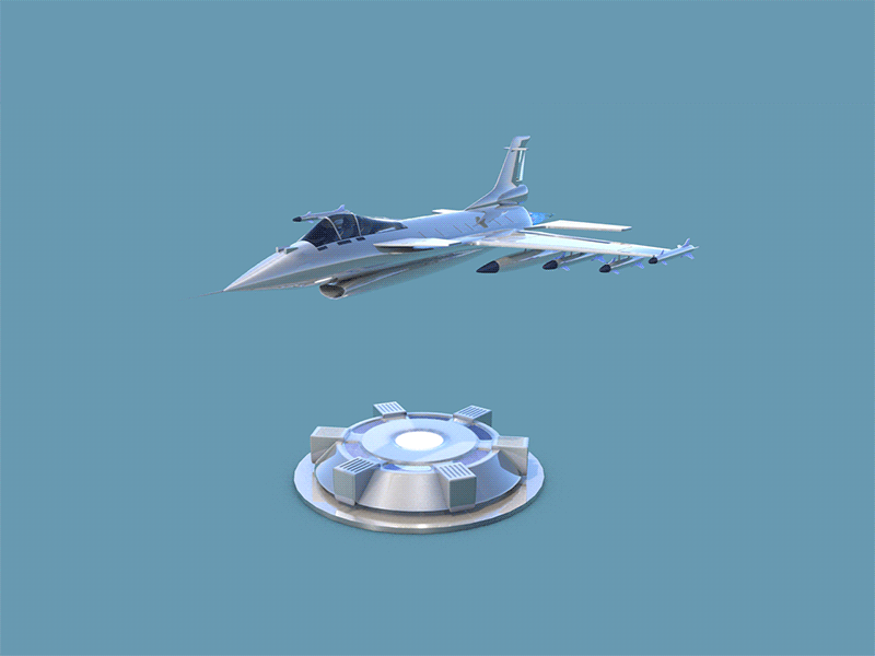 3D Modeling Practice – Metallic Jet Fighter